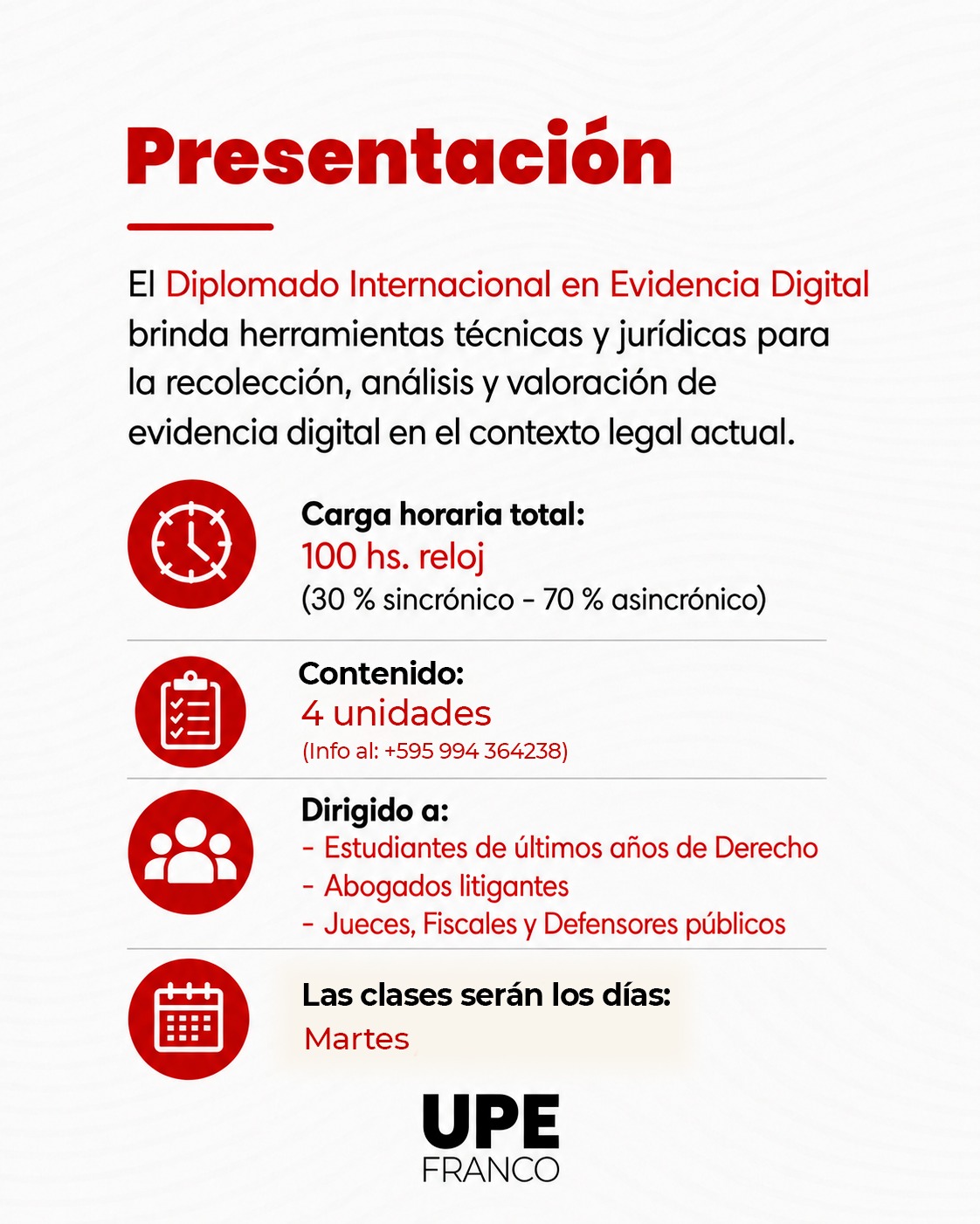 Diplomado Internacional en Evidencia Digital